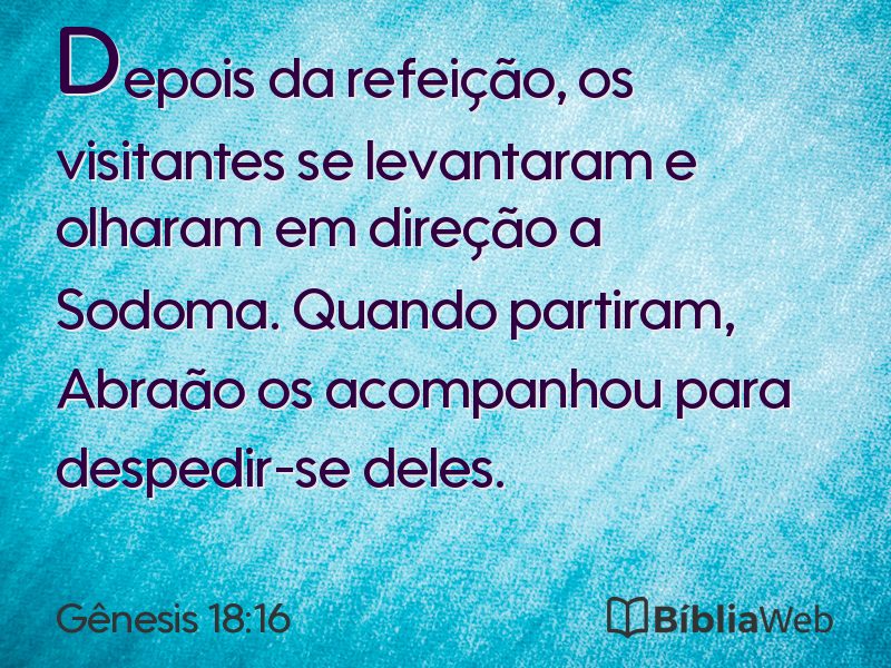 Gênesis 18:16 em imagem para compartilhar