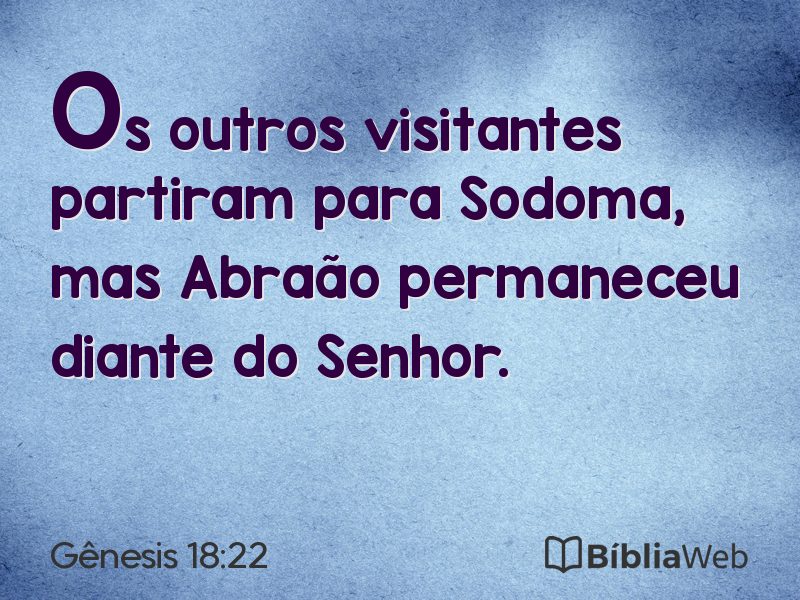 Gênesis 18:22 em imagem para compartilhar