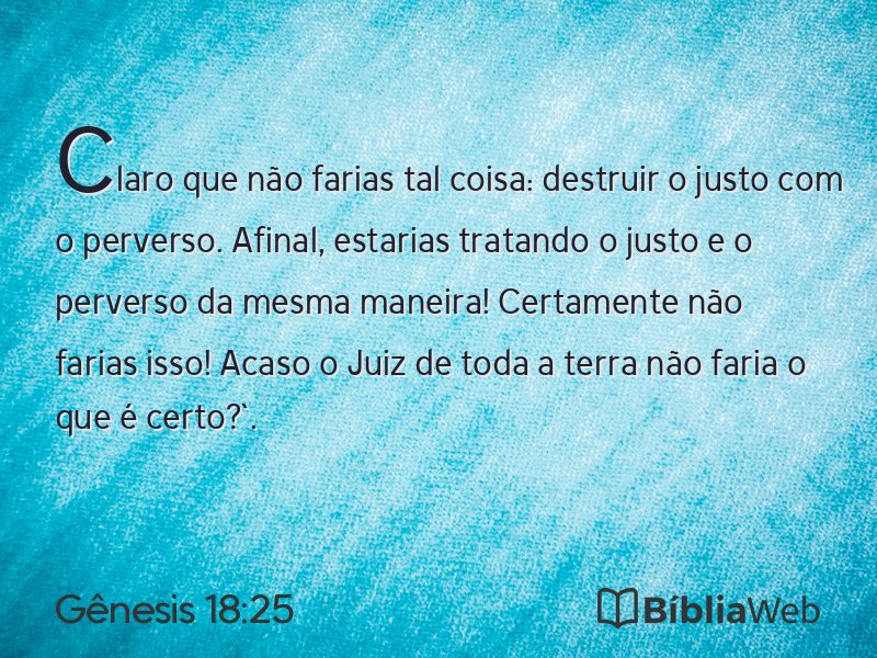 Gênesis 18:25 em imagem para compartilhar