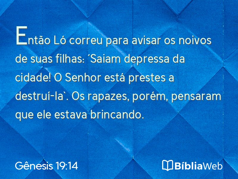 Gênesis 19:14 em imagem para compartilhar