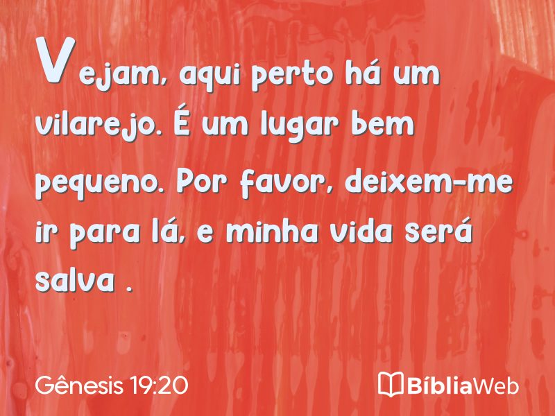 Gênesis 19:20 em imagem para compartilhar