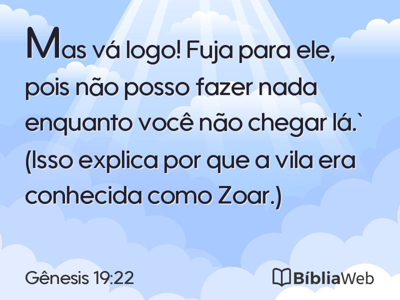 Gênesis 19:22 em imagem para compartilhar