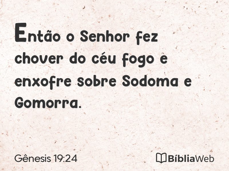 Gênesis 19:24 em imagem para compartilhar
