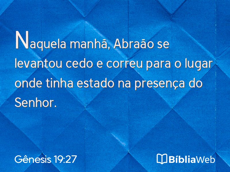 Gênesis 19:27 em imagem para compartilhar
