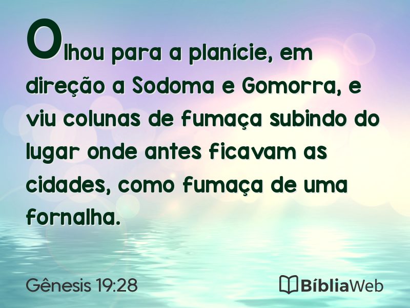 Gênesis 19:28 em imagem para compartilhar