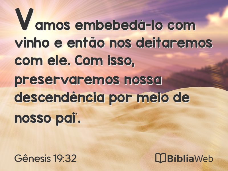 Gênesis 19:32 em imagem para compartilhar