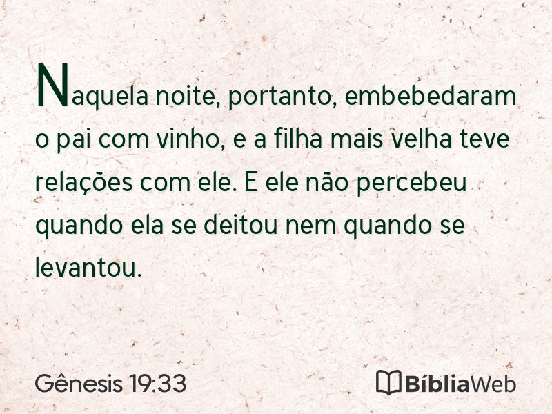 Gênesis 19:33 em imagem para compartilhar