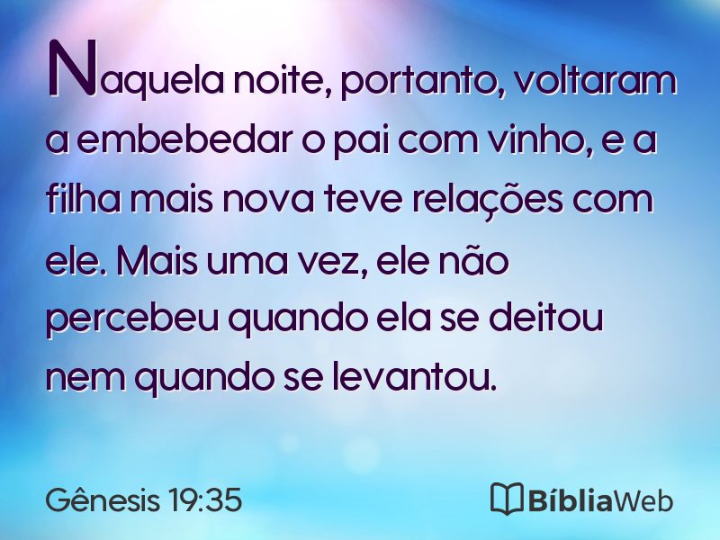 Gênesis 19:35 em imagem para compartilhar