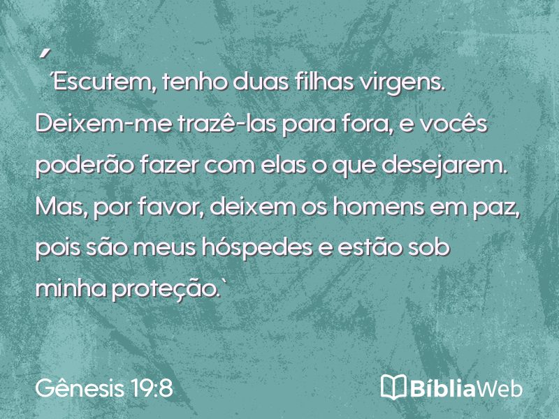 Gênesis 19:8 em imagem para compartilhar
