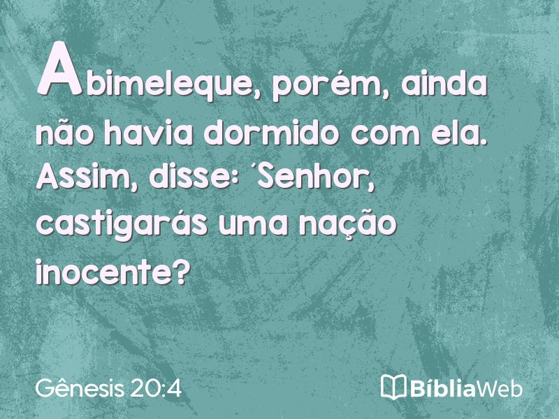 Gênesis 20:4 em imagem para compartilhar
