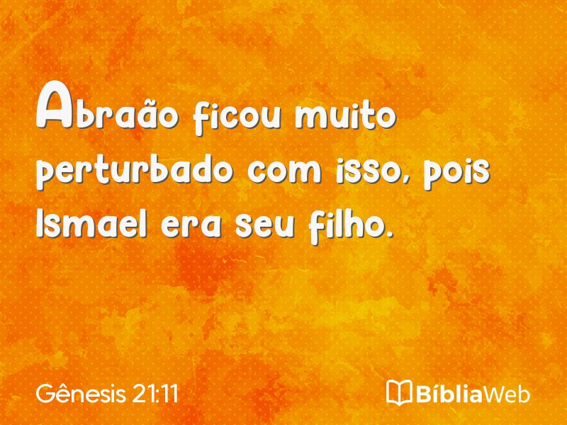 Gênesis 21:11 em imagem para compartilhar