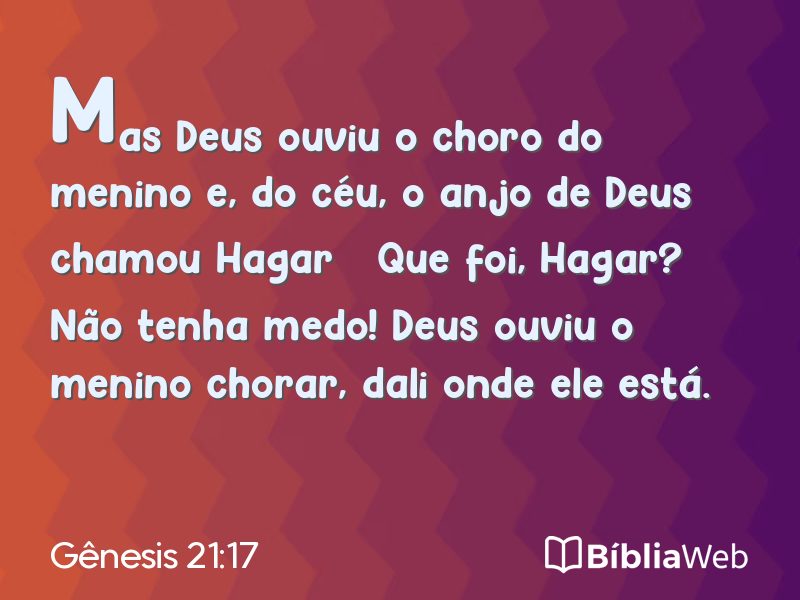 Gênesis 21:17 em imagem para compartilhar