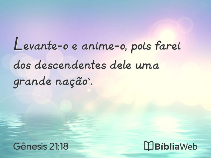 Gênesis 21:18 em imagem para compartilhar