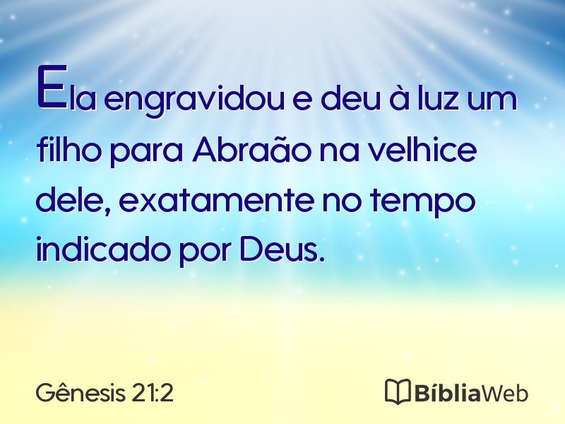 Gênesis 21:2 em imagem para compartilhar