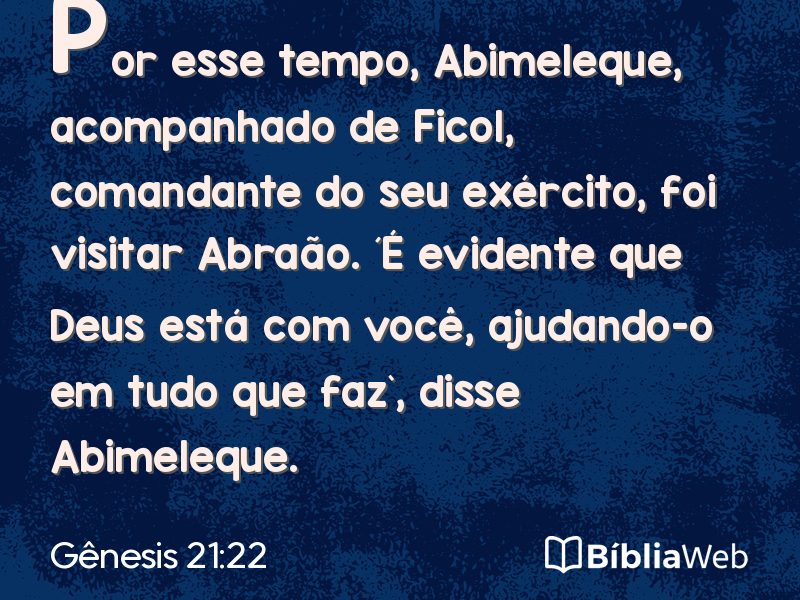 Gênesis 21:22 em imagem para compartilhar