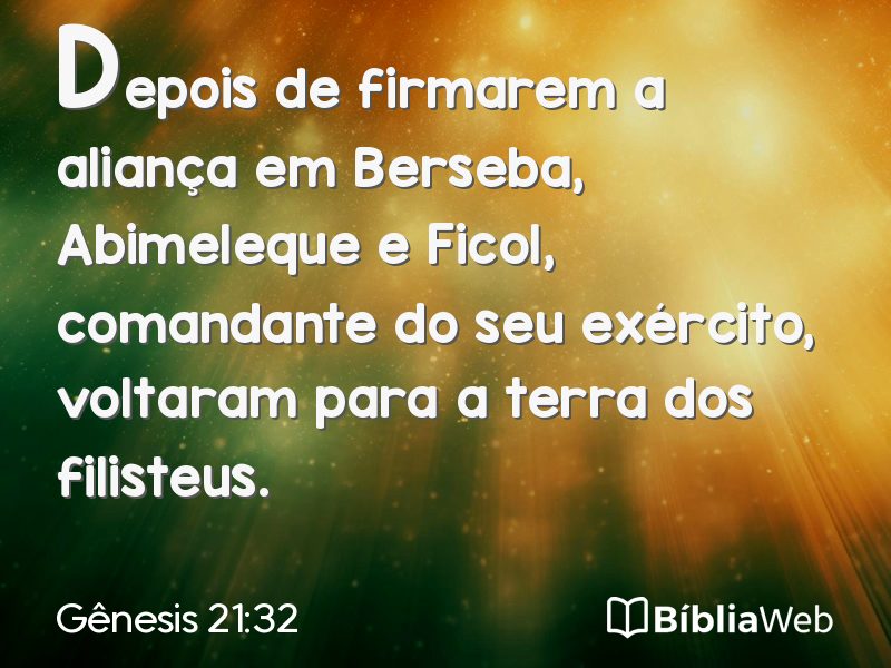 Gênesis 21:32 em imagem para compartilhar