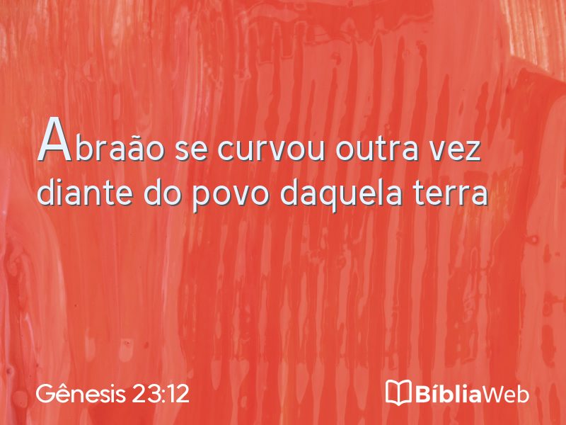 Gênesis 23:12 em imagem para compartilhar