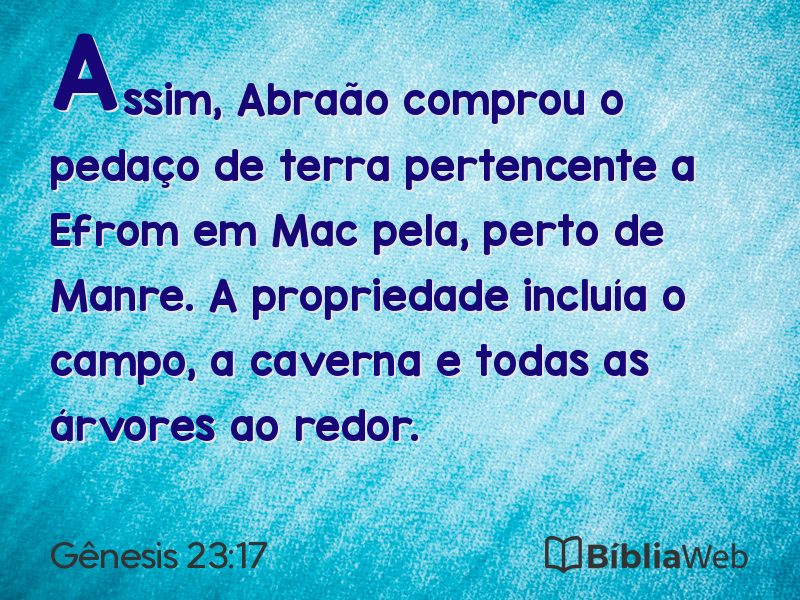 Gênesis 23:17 em imagem para compartilhar