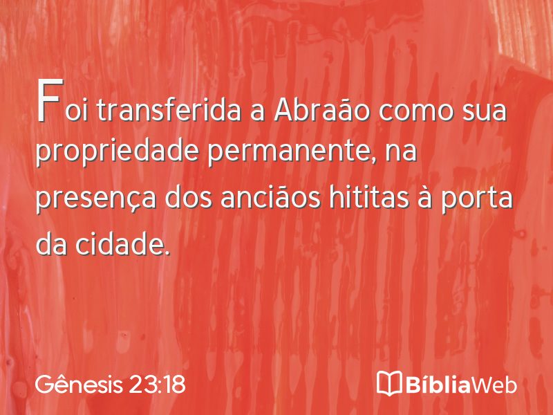 Gênesis 23:18 em imagem para compartilhar