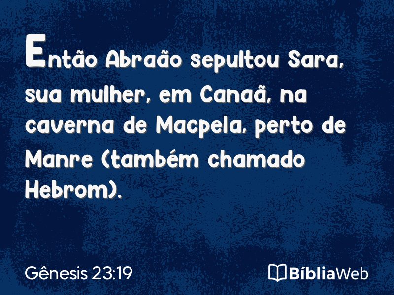 Gênesis 23:19 em imagem para compartilhar