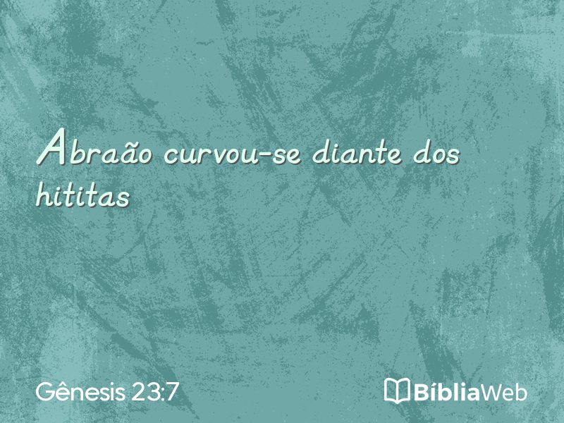 Gênesis 23:7 em imagem para compartilhar