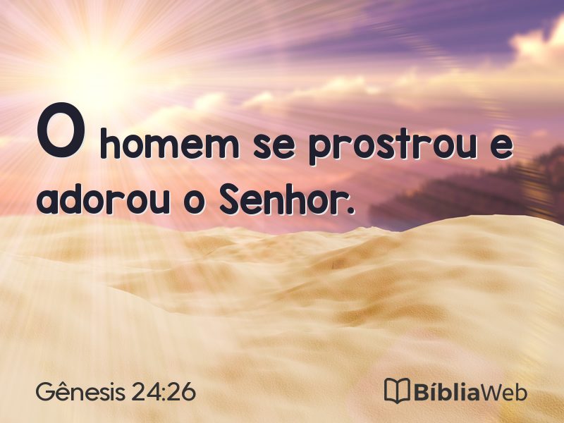 Gênesis 24:26 em imagem para compartilhar
