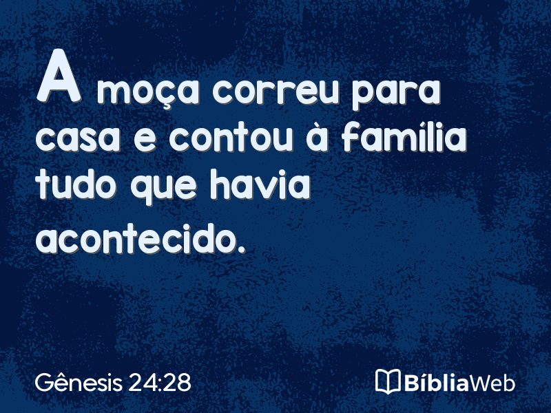 Gênesis 24:28 em imagem para compartilhar