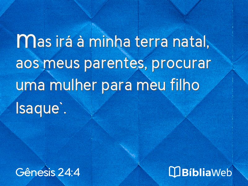 Gênesis 24:4 em imagem para compartilhar