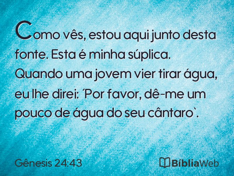 Gênesis 24:43 em imagem para compartilhar