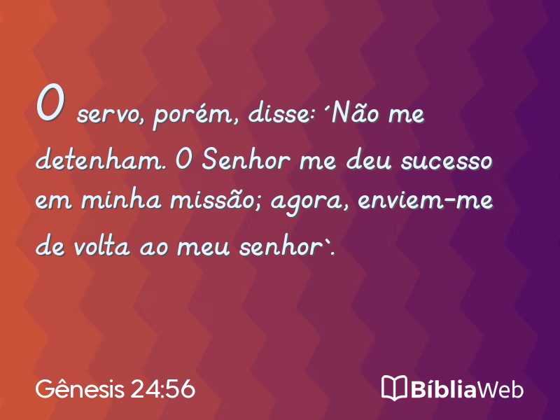 Gênesis 24:56 em imagem para compartilhar