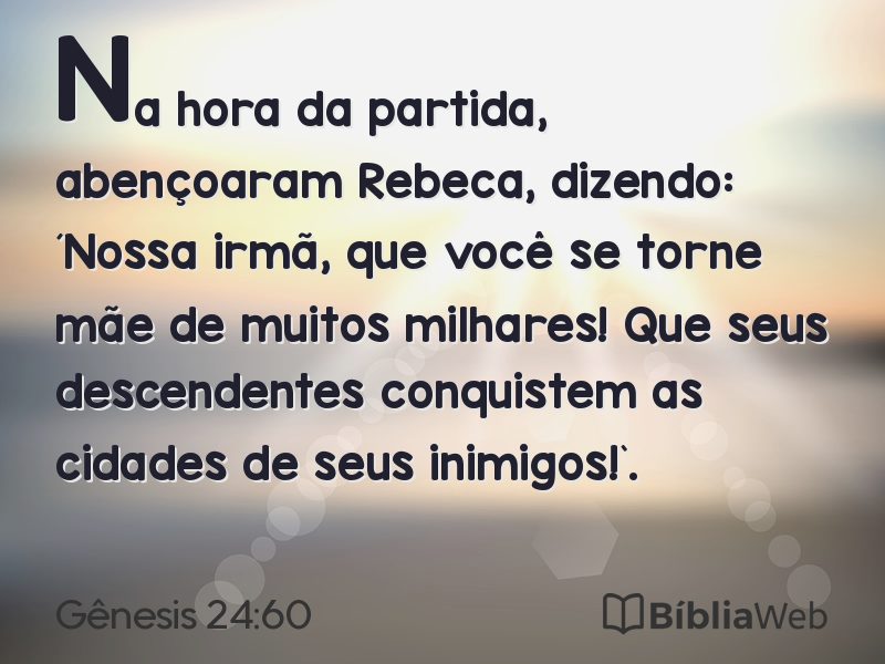 Gênesis 24:60 em imagem para compartilhar