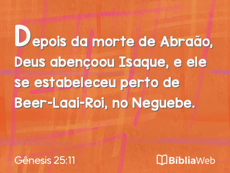 Gênesis 25:11 em imagem para compartilhar