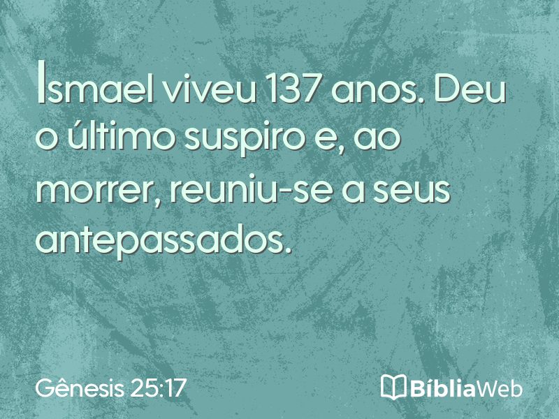 Gênesis 25:17 em imagem para compartilhar