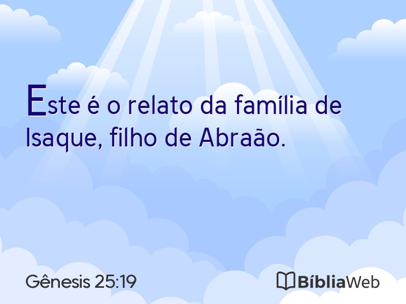 Gênesis 25:19 em imagem para compartilhar