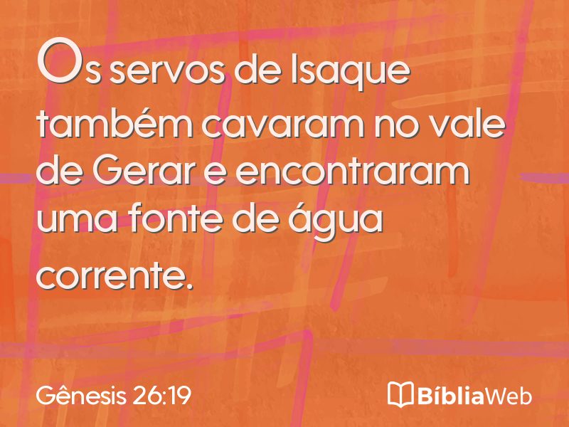 Gênesis 26:19 em imagem para compartilhar