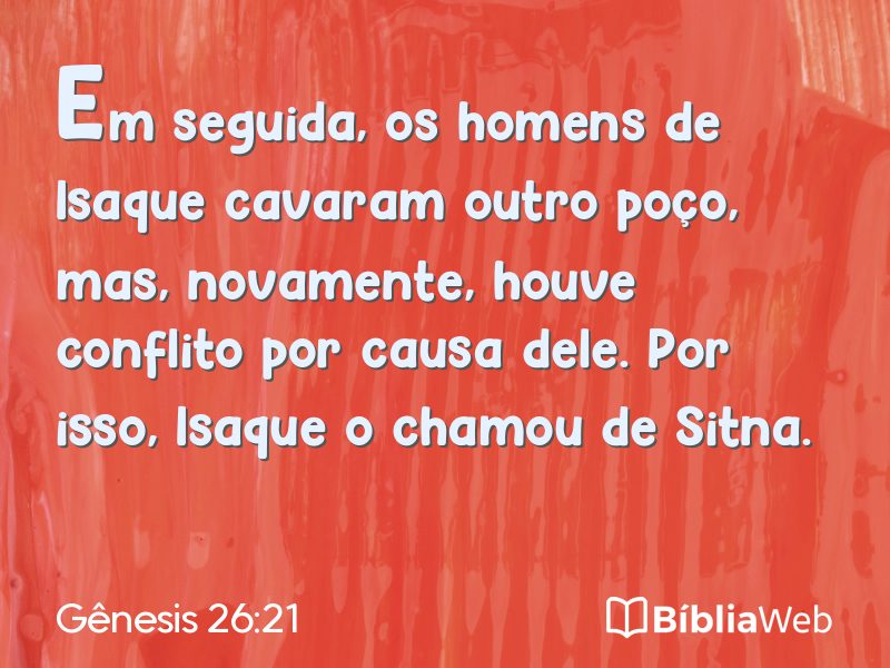 Gênesis 26:21 em imagem para compartilhar