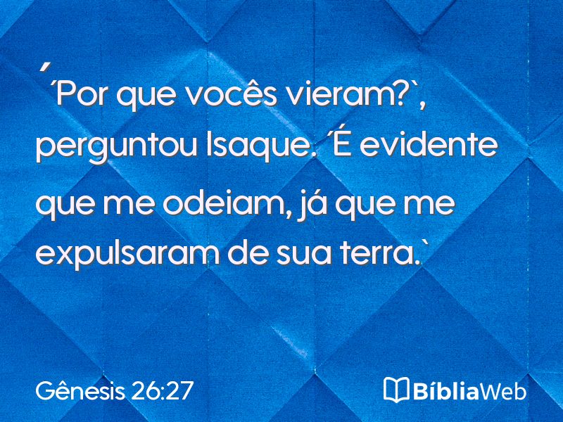 Gênesis 26:27 em imagem para compartilhar