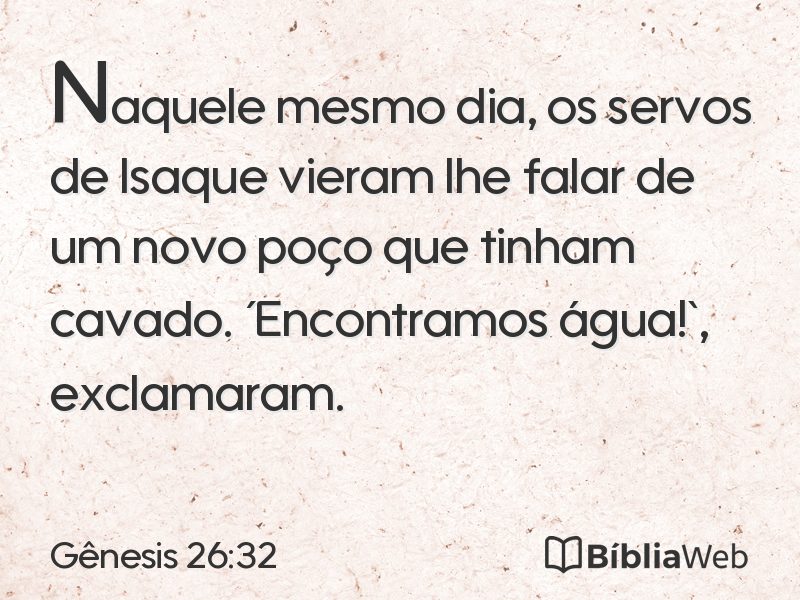 Gênesis 26:32 em imagem para compartilhar