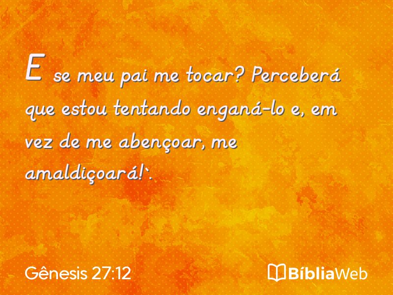 Gênesis 27:12 em imagem para compartilhar
