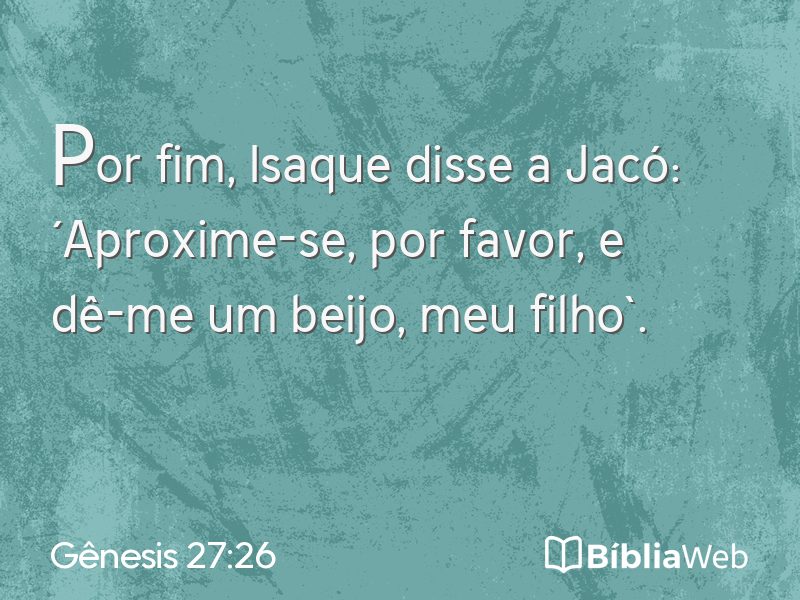 Gênesis 27:26 em imagem para compartilhar
