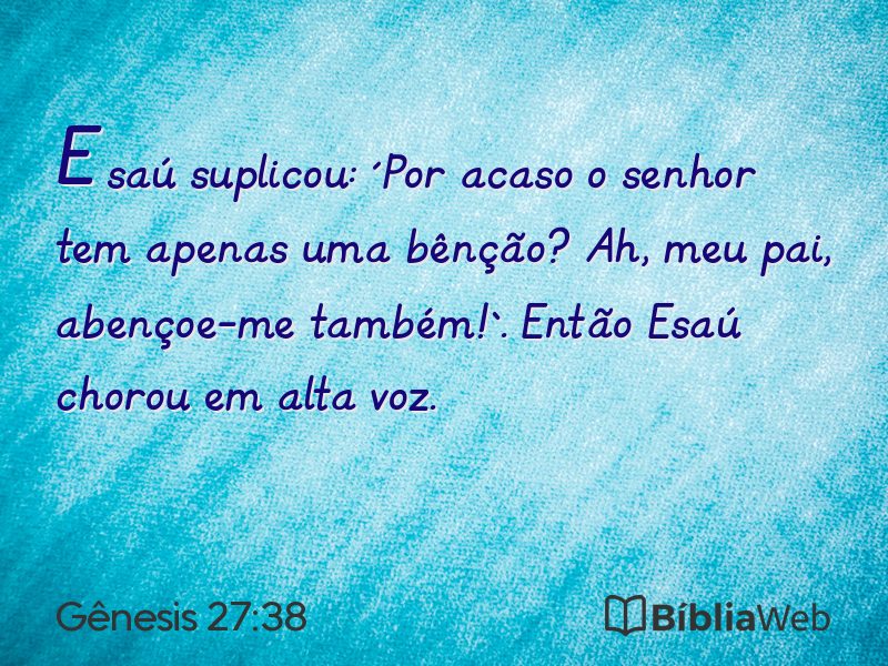 Gênesis 27:38 em imagem para compartilhar