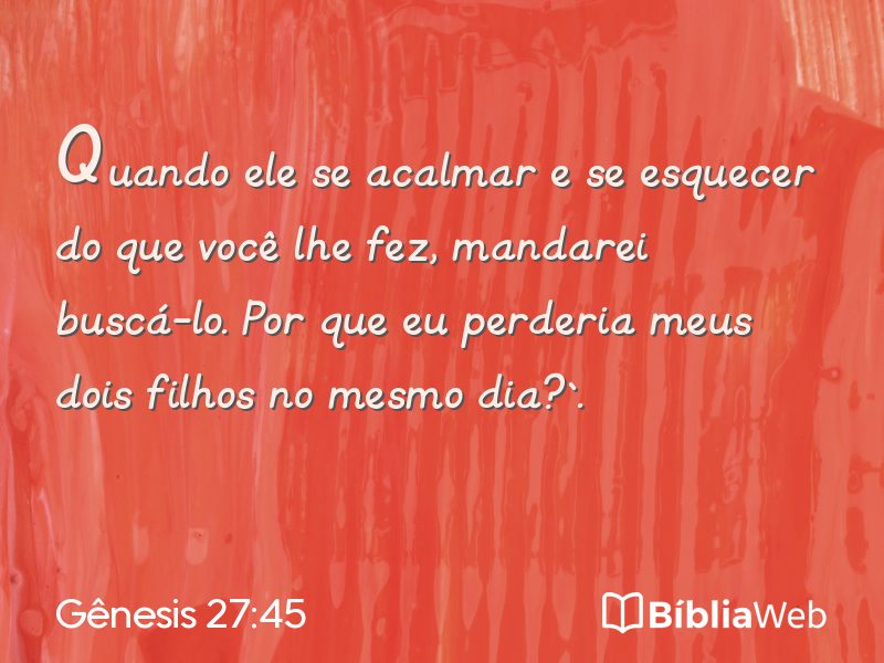 Gênesis 27:45 em imagem para compartilhar
