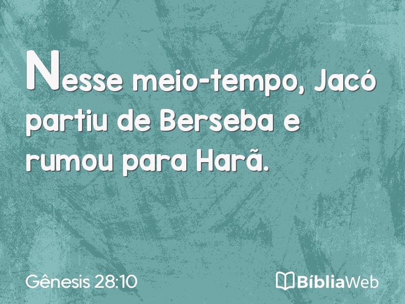 Gênesis 28:10 em imagem para compartilhar
