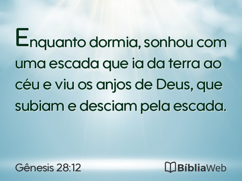 Gênesis 28:12 em imagem para compartilhar