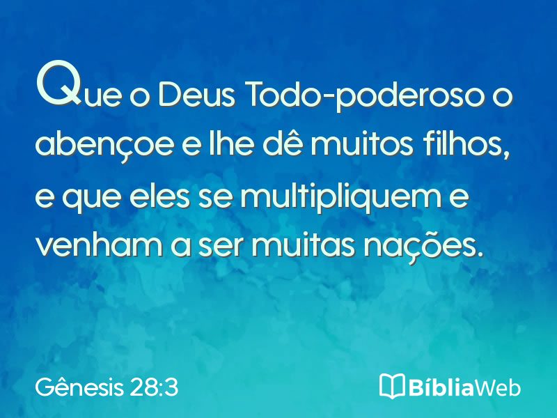 Gênesis 28:3 em imagem para compartilhar
