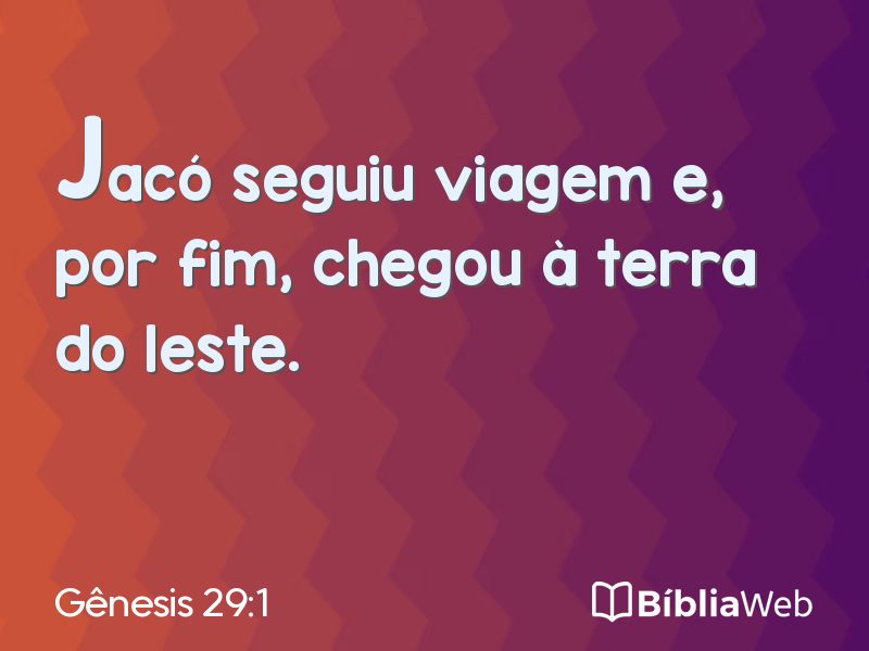 Gênesis 29:1 em imagem para compartilhar
