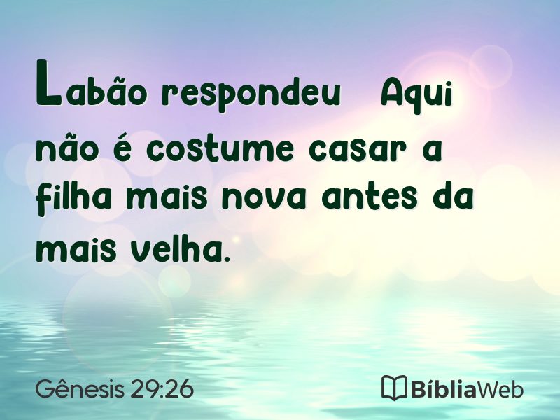 Gênesis 29:26 em imagem para compartilhar