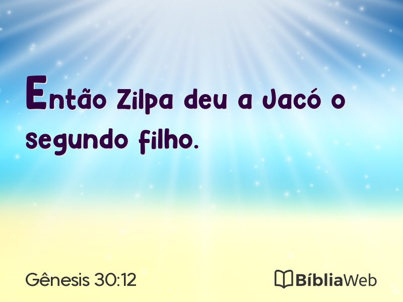 Gênesis 30:12 em imagem para compartilhar