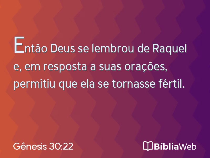 Gênesis 30:22 em imagem para compartilhar
