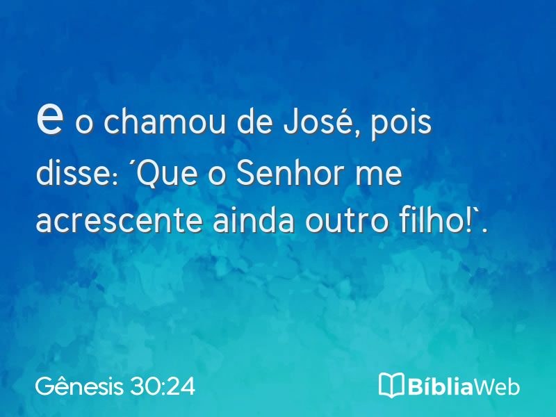 Gênesis 30:24 em imagem para compartilhar
